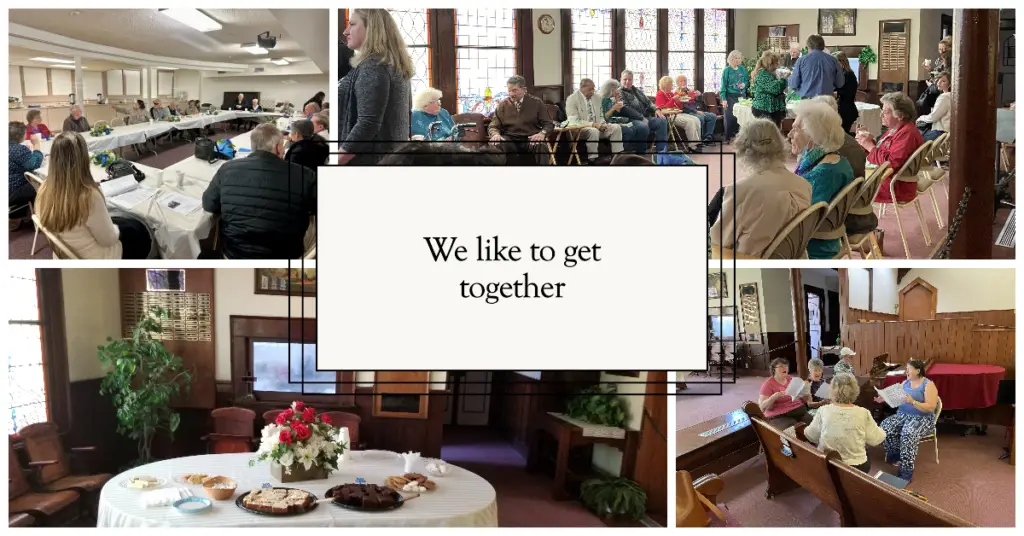 collage of photos of church members